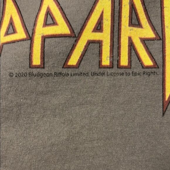 Vinyl Icons Def Leppard Graphic Crop T-Shirt Size S - Picture 4 of 6